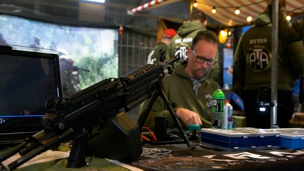 Detailfoto van een airsoft replica