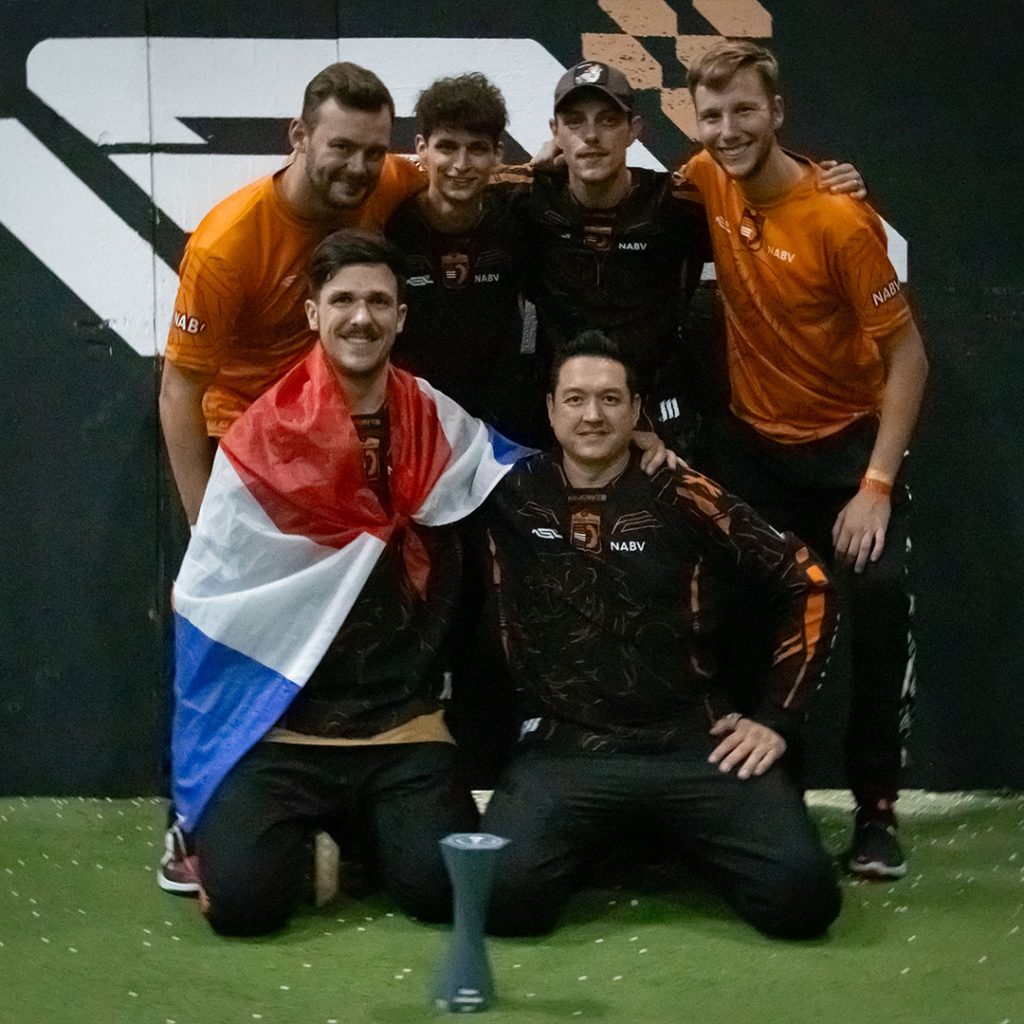 Team Nederland tijdens de NSL Cup van 2023. Tweede plaats.