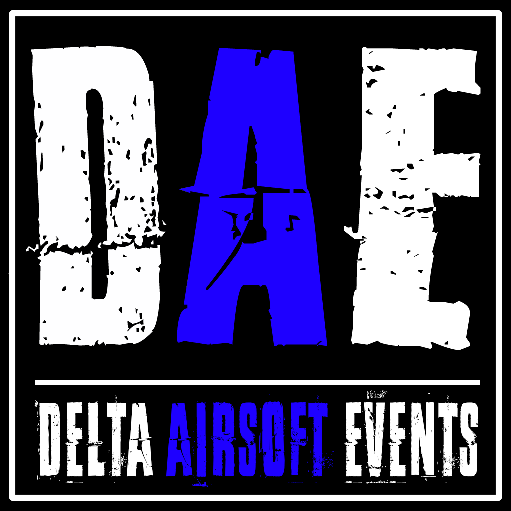 Logo van Delta Airsoft Events, een indoor airsoft veld en evenementenorganisator