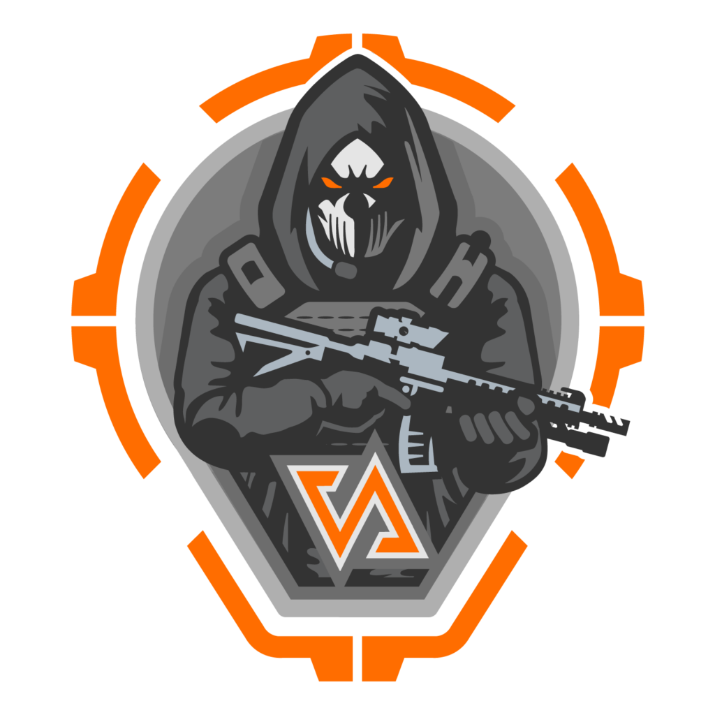 Logo van Veluwe Airsoft, een outdoor airsoft locatie