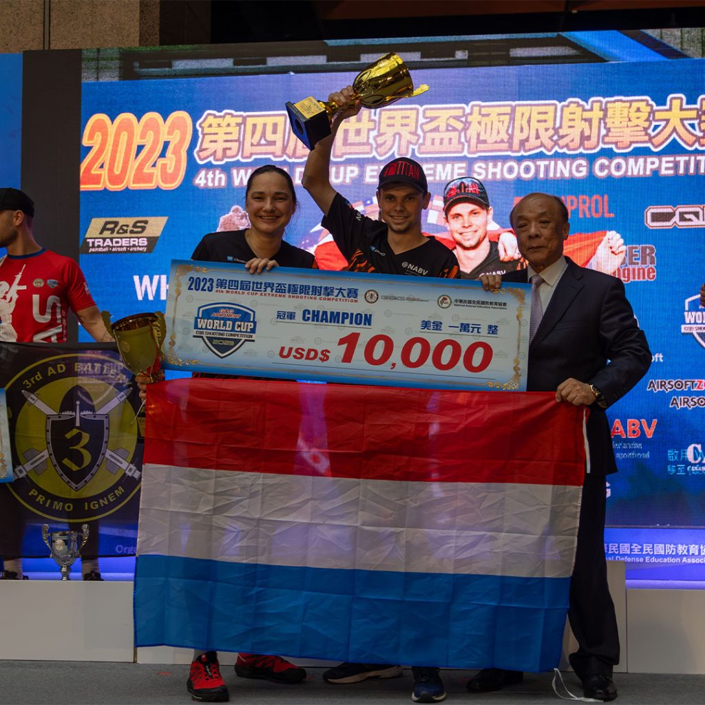 David en Dionne winnen eerste plek bij de G&G World Cup Extreme Shooting Competition 2023