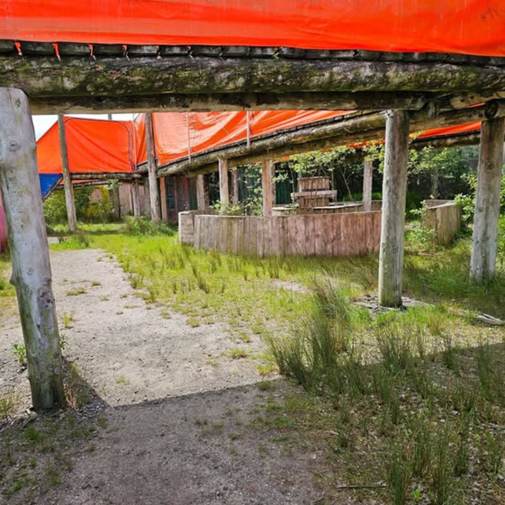 Het outdoorveld van Let's Paintball & More in Leeuwarden