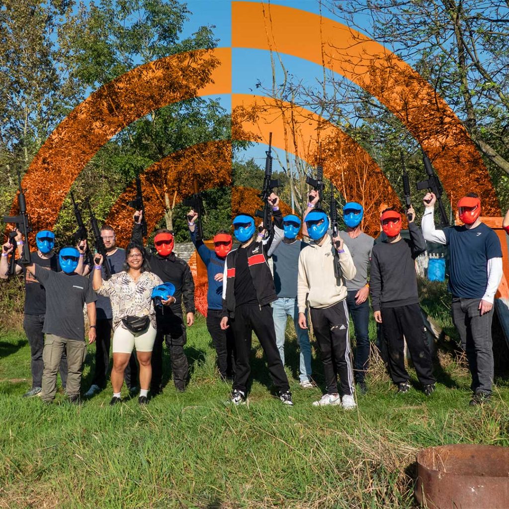 Deelnemers aan de First Airsoft Experience bij Area24 in Nijmegen