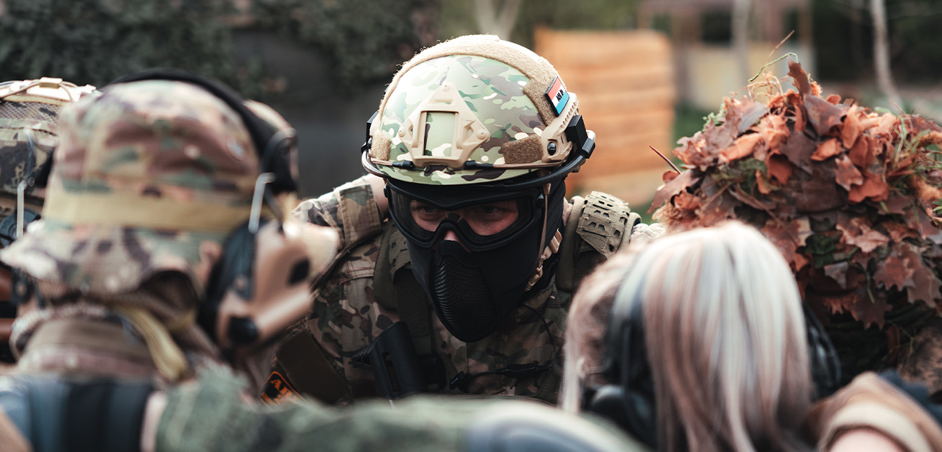Spelers tijdens een skirm voor de We Are Airsoft campagne