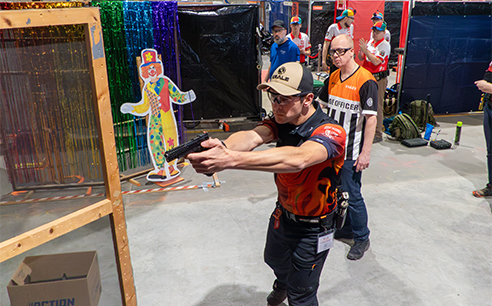 Een speler tijdens de IAPS Dutch Open